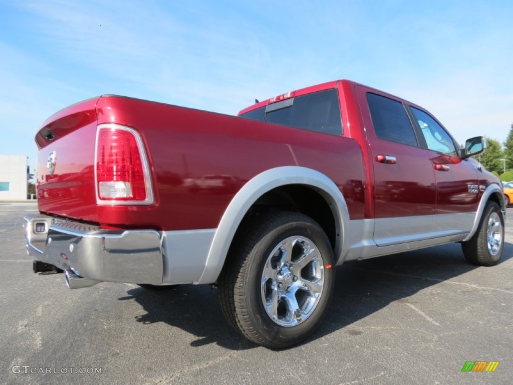 Deep Cherry Red Crystal Pearl 2014 Ram 1500 Laramie Crew Cab Exterior Photo #86916223