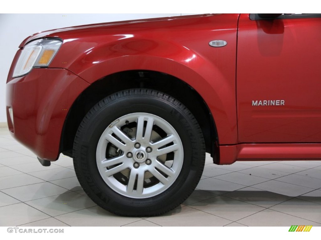 2008 Mariner V6 4WD - Vivid Red Metallic / Black photo #16