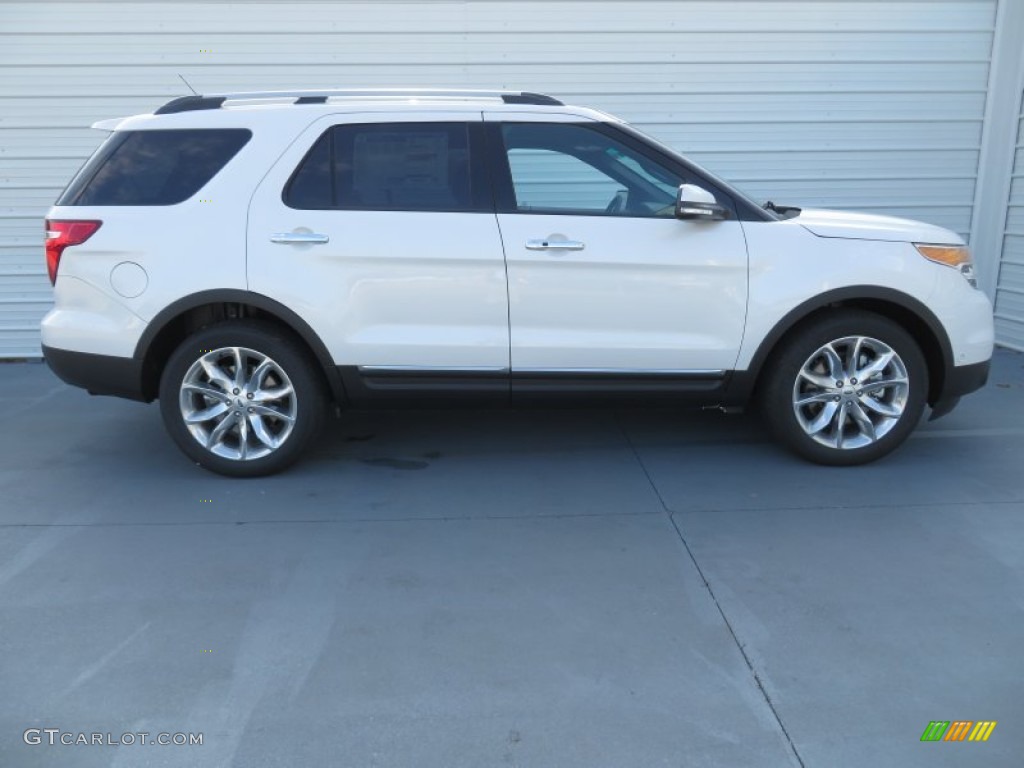 2014 Explorer Limited - White Platinum / Charcoal Black photo #3