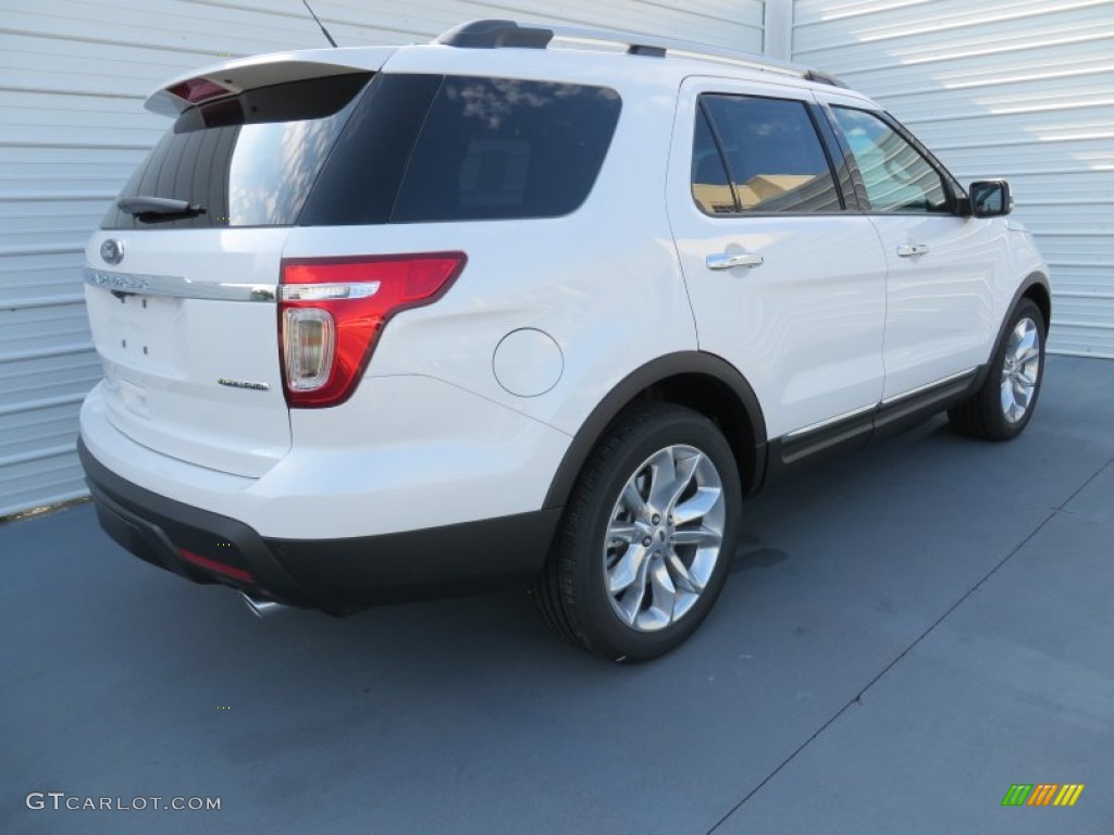 2014 Explorer Limited - White Platinum / Charcoal Black photo #4