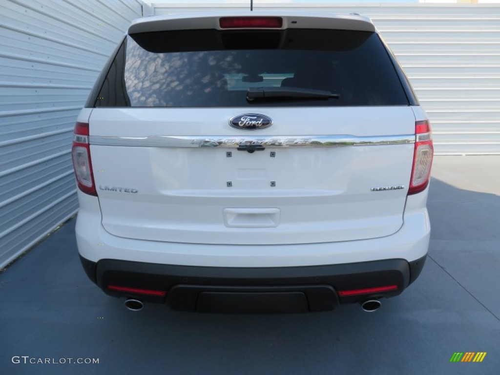 2014 Explorer Limited - White Platinum / Charcoal Black photo #5