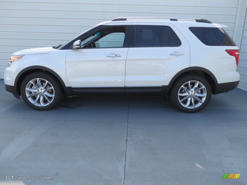 2014 Explorer Limited - White Platinum / Charcoal Black photo #6