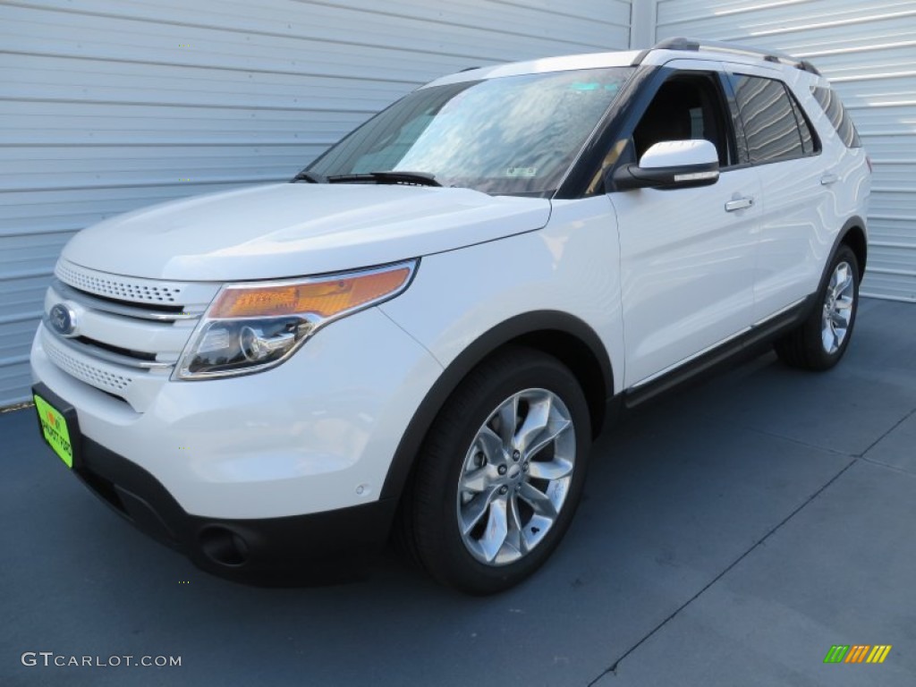 2014 Explorer Limited - White Platinum / Charcoal Black photo #7