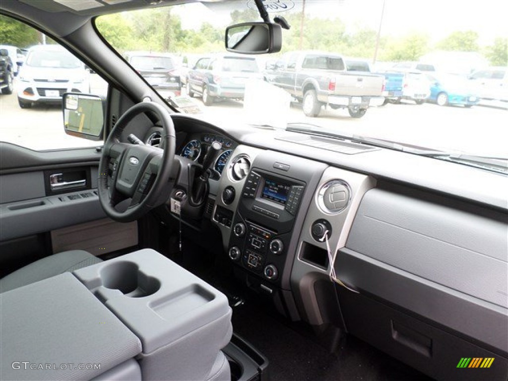 2013 F150 XLT SuperCrew - Ruby Red Metallic / Steel Gray photo #12