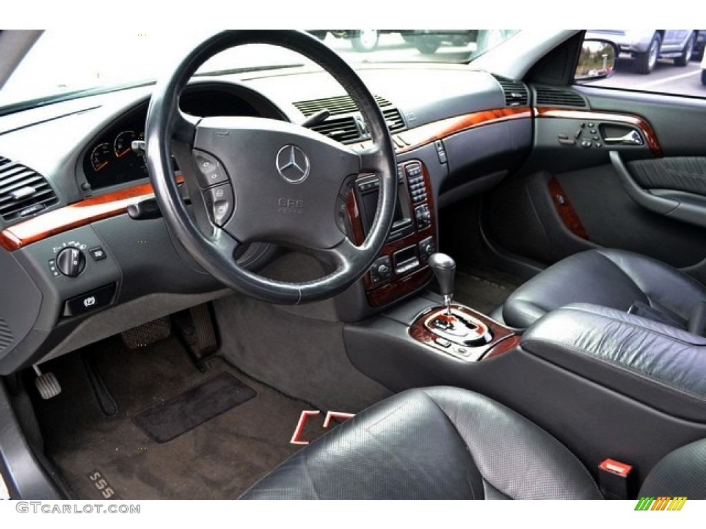 Charcoal Interior 2001 Mercedes-Benz S 55 AMG Photo #86921650