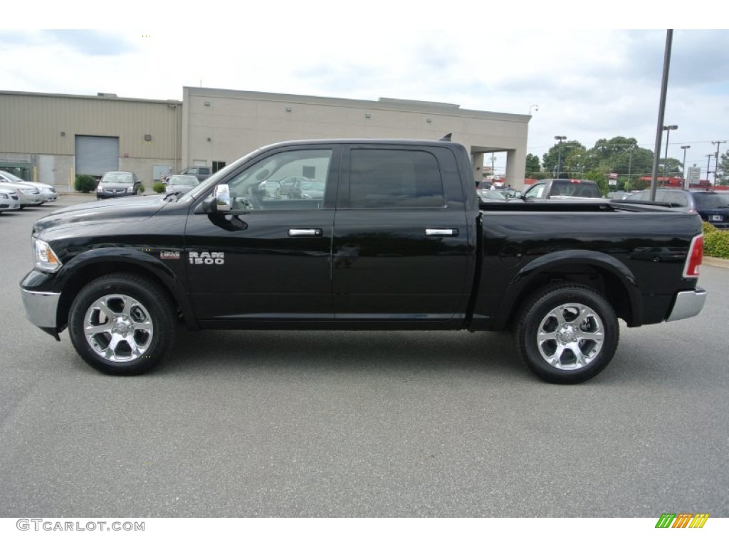 Black 2014 Ram 1500 Laramie Crew Cab 4x4 Exterior Photo #86921929