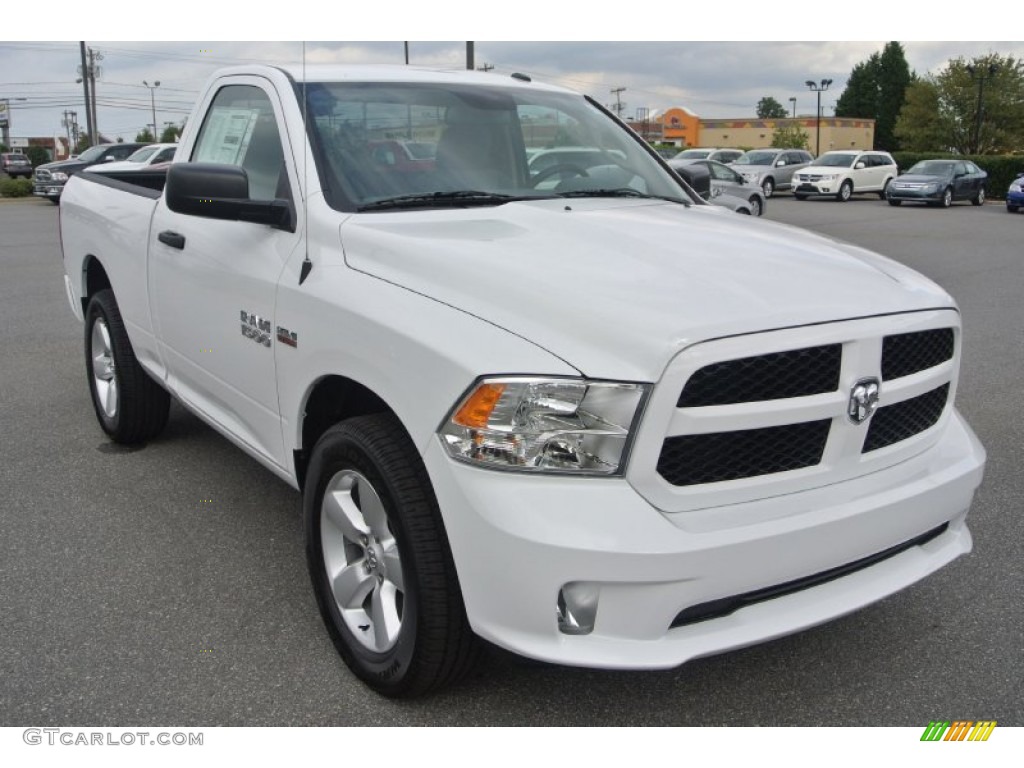 Bright White 2014 Ram 1500 Express Regular Cab 4x4 Exterior Photo #86922727