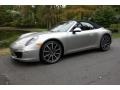 Platinum Silver Metallic 2013 Porsche 911 Carrera Cabriolet