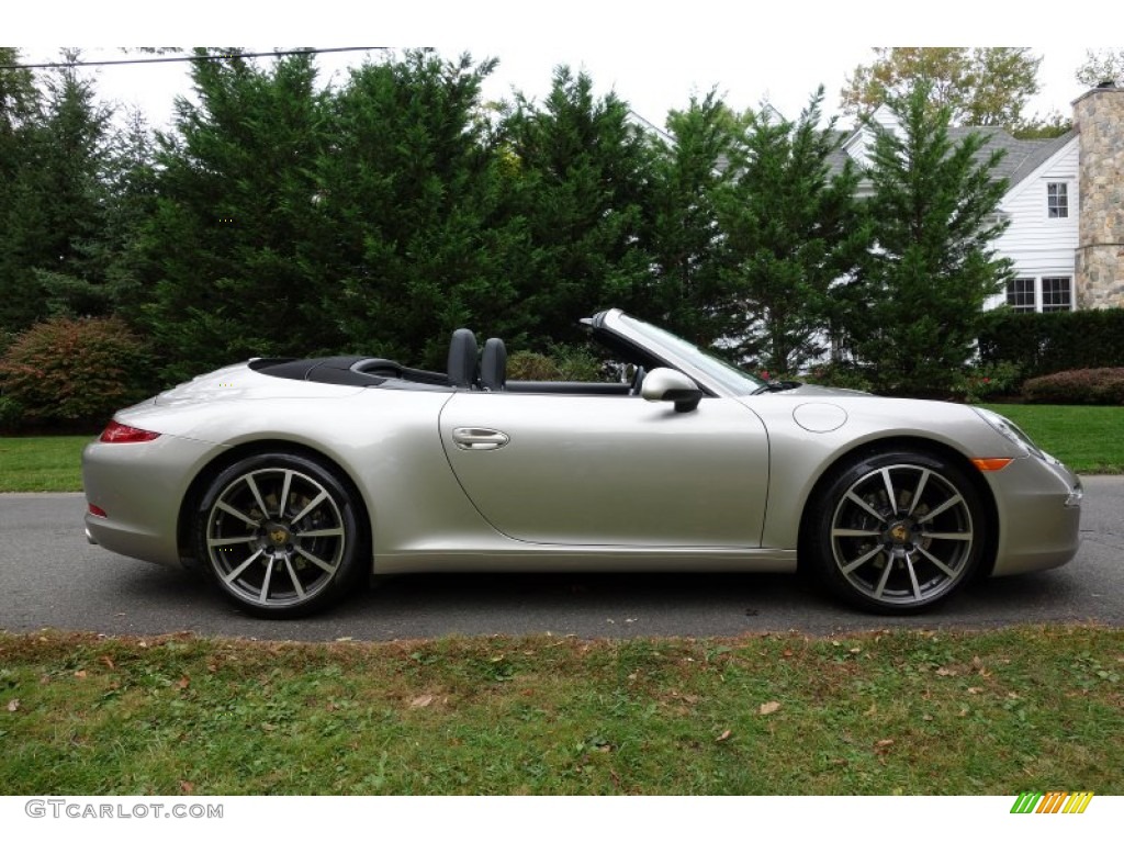 Platinum Silver Metallic 2013 Porsche 911 Carrera Cabriolet Exterior Photo #86923630
