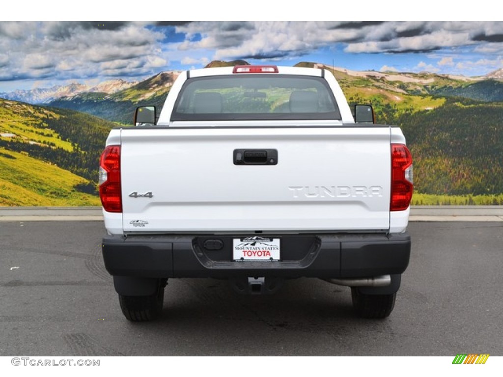 2014 Tundra SR Regular Cab 4x4 - Super White / Graphite photo #4