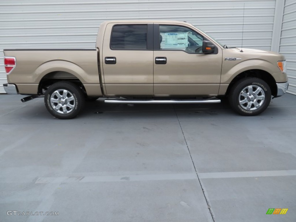 2013 F150 XLT SuperCrew - Pale Adobe Metallic / Adobe photo #3