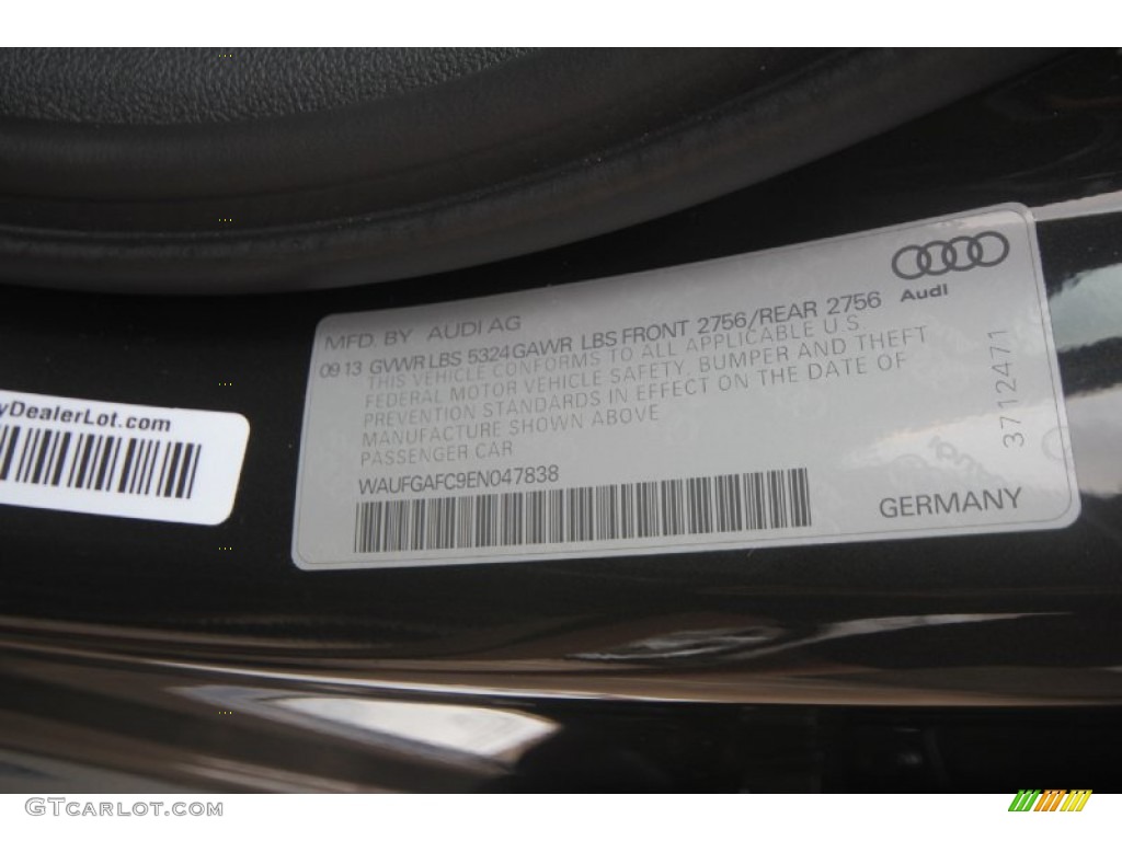 2014 A6 3.0T quattro Sedan - Oolong Gray Metallic / Black photo #38