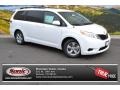 2014 Super White Toyota Sienna LE  photo #1