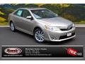 2014 Champagne Mica Toyota Camry XLE  photo #1