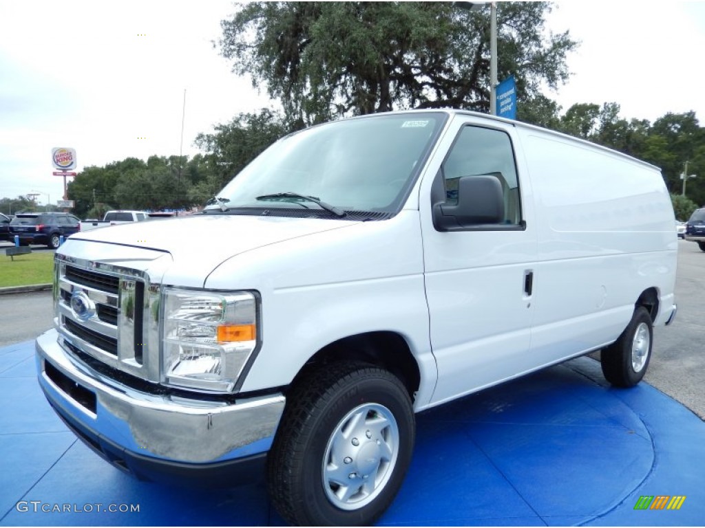 2014 E-Series Van E150 Cargo Van - Oxford White / Medium Flint photo #1