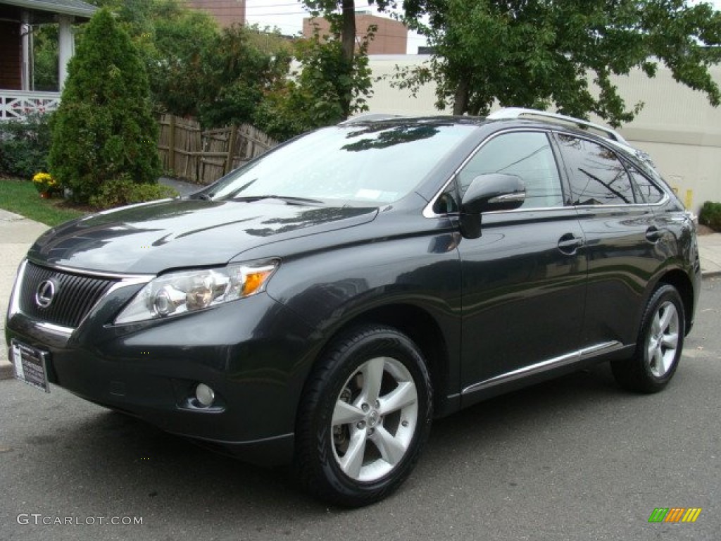 2010 RX 350 AWD - Smokey Granite Mica / Black/Brown Walnut photo #1