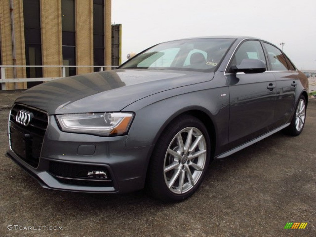 2014 A4 2.0T quattro Sedan - Monsoon Grey Metallic / Black photo #5