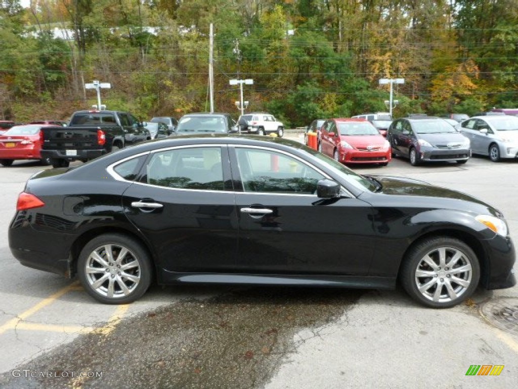 Black Obsidian 2011 Infiniti M 56x AWD Sedan Exterior Photo #86929135