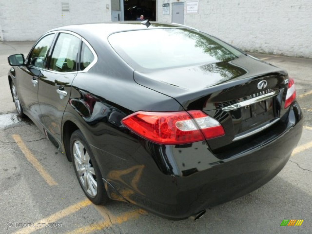 Black Obsidian 2011 Infiniti M 56x AWD Sedan Exterior Photo #86929180