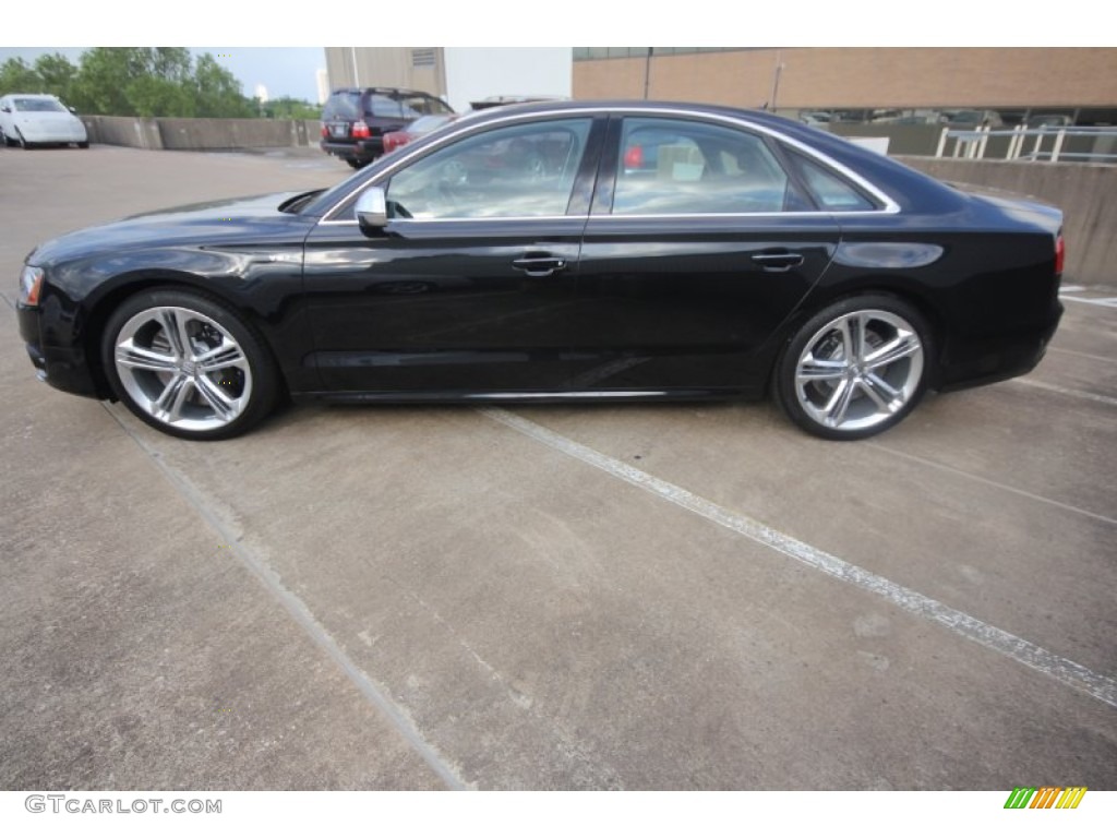 Phantom Black Pearl 2014 Audi S8 quattro S Exterior Photo #86929291