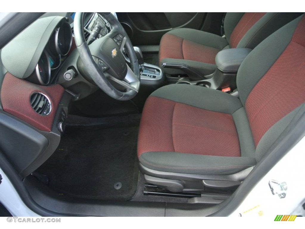 Jet Black/Sport Red Interior 2011 Chevrolet Cruze ECO Photo #86929618