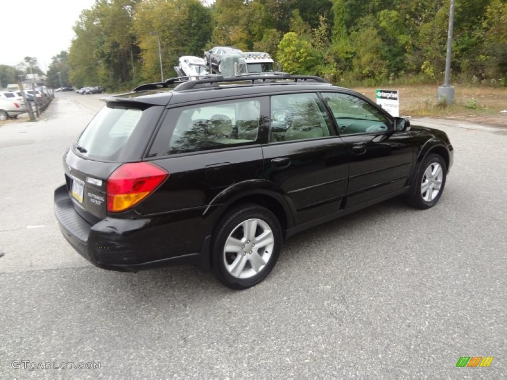 2005 Outback 2.5XT Limited Wagon - Obsidian Black Pearl / Taupe photo #11