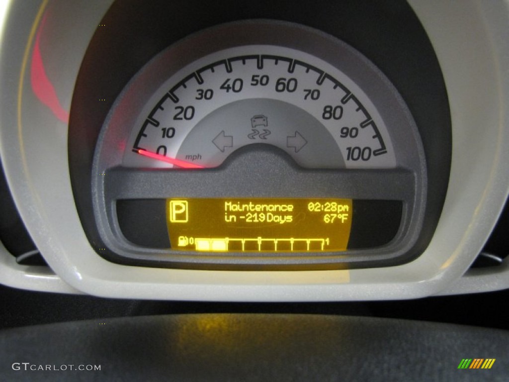 2011 Smart fortwo passion coupe Gauges Photo #86930866