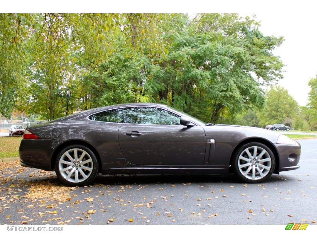 2008 XK XK8 Coupe - Pearl Grey Metallic / Charcoal photo #10