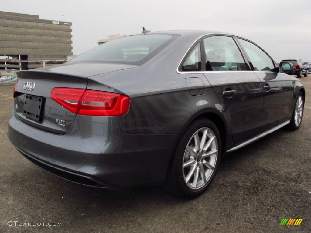 2014 A4 2.0T quattro Sedan - Monsoon Grey Metallic / Black photo #2