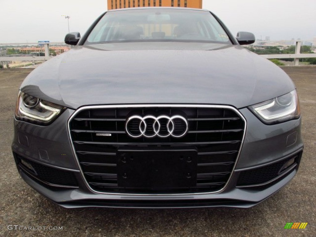 2014 A4 2.0T quattro Sedan - Monsoon Grey Metallic / Black photo #6