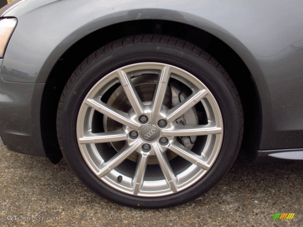 2014 A4 2.0T quattro Sedan - Monsoon Grey Metallic / Black photo #7
