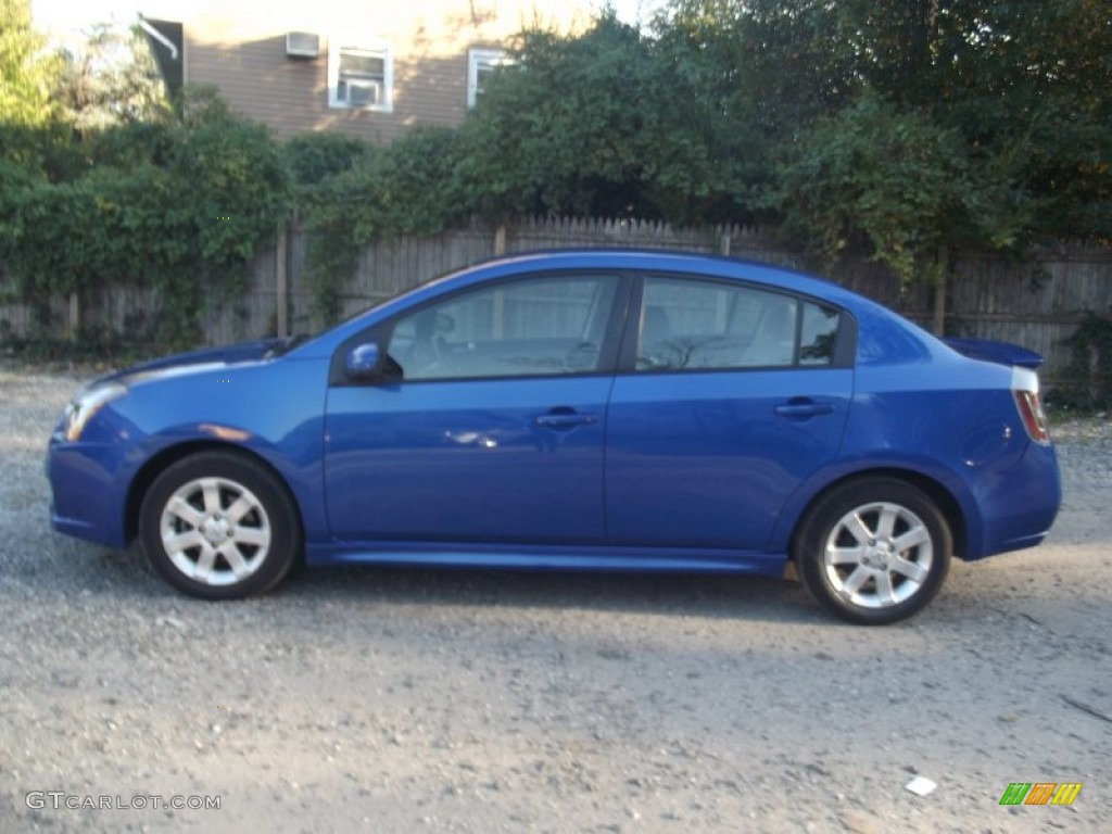 2011 Sentra 2.0 SR - Metallic Blue / Charcoal photo #6