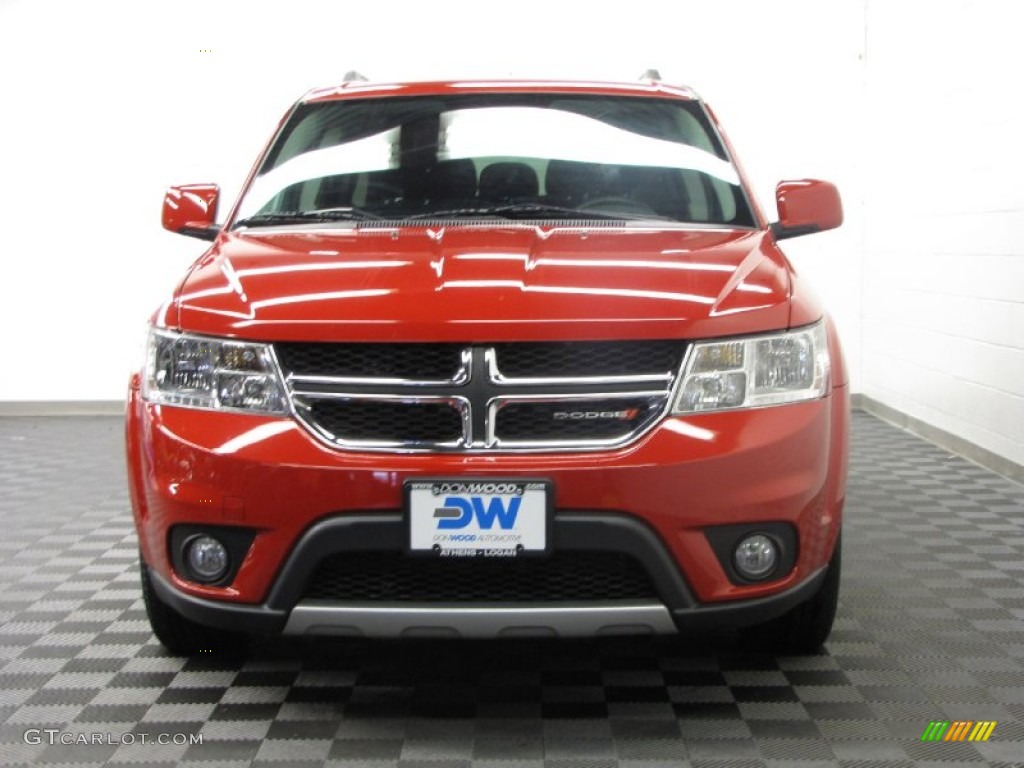 2013 Journey SXT AWD - Bright Red / Black/Light Frost Beige photo #2