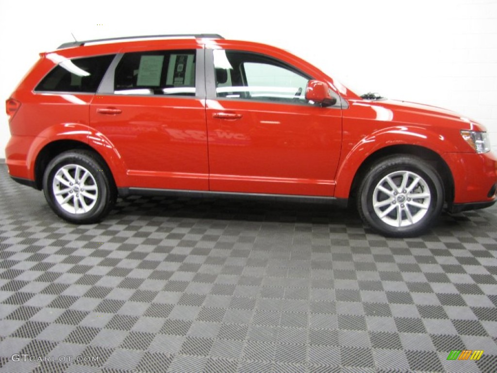 2013 Journey SXT AWD - Bright Red / Black/Light Frost Beige photo #3