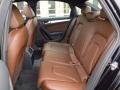 2014 Audi A4 Chestnut Brown/Black Interior Rear Seat Photo