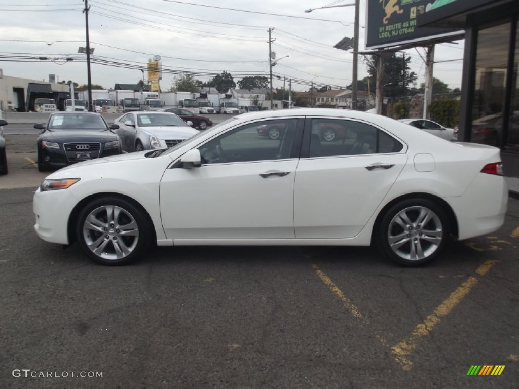 2010 TSX V6 Sedan - Premium White Pearl / Ebony photo #6