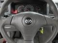 2003 Toyota Corolla Light Gray Interior Steering Wheel Photo