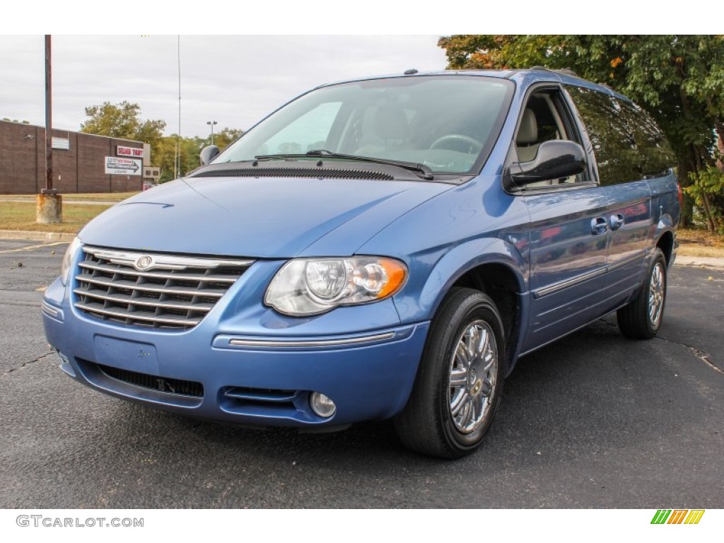 2007 Town & Country Limited - Marine Blue Pearl / Dark Khaki/Light Graystone photo #1