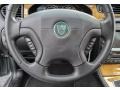 2004 Jaguar X-Type Charcoal Interior Steering Wheel Photo
