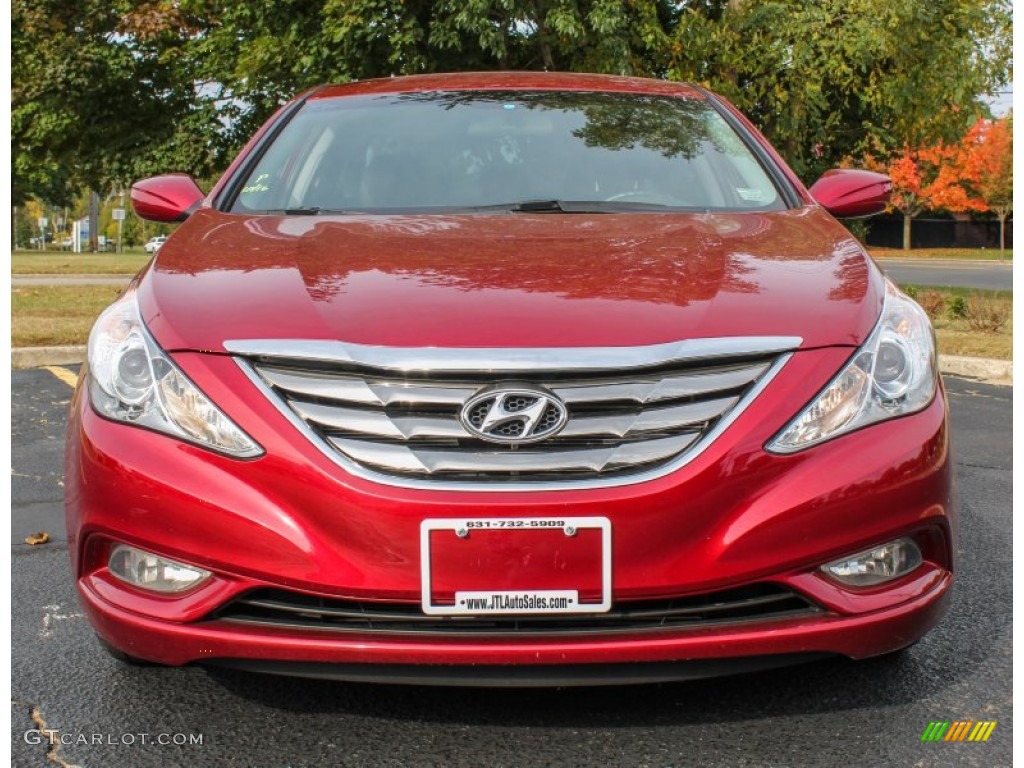 2011 Sonata SE - Venetian Red / Black photo #2