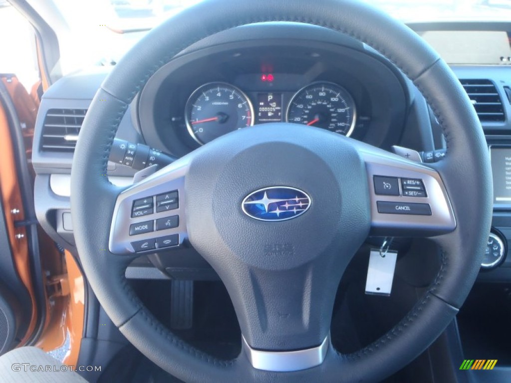 2014 Subaru XV Crosstrek 2.0i Limited Black Steering Wheel Photo #86938363
