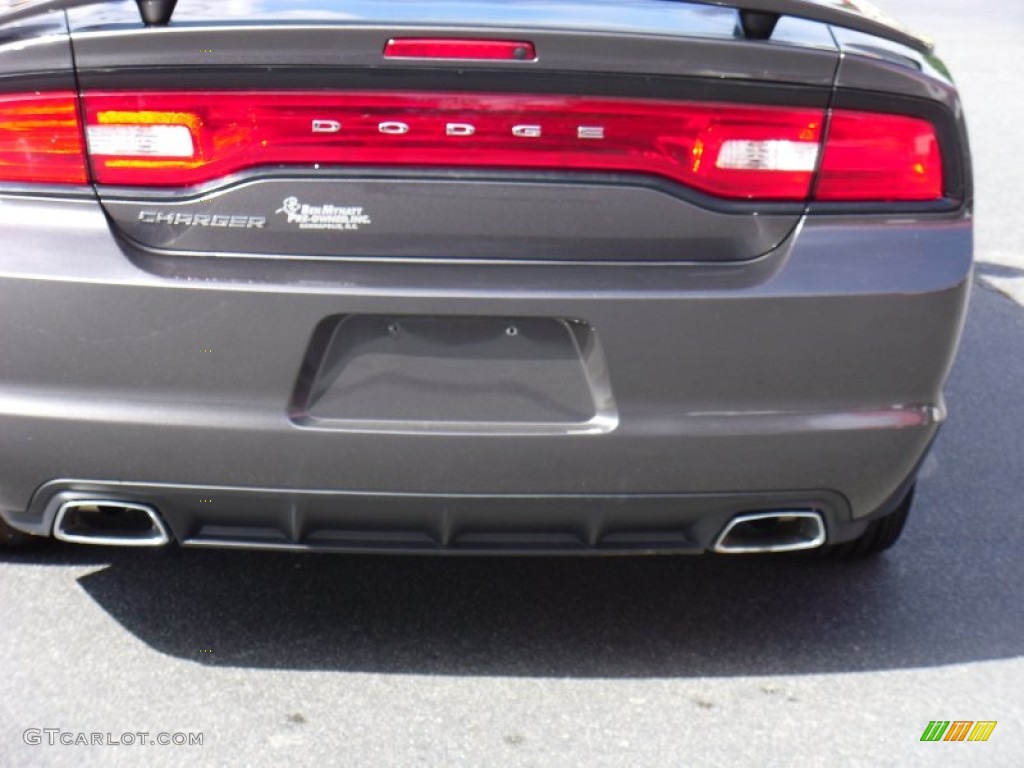 2013 Charger SXT - Granite Crystal / Black photo #4