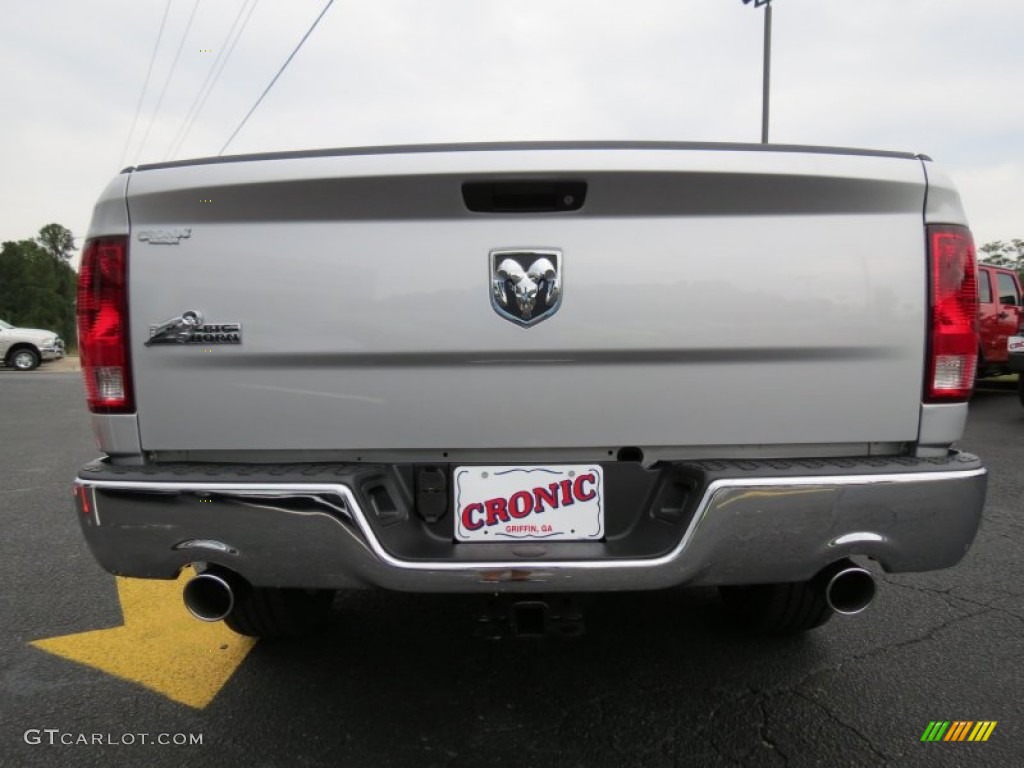 2014 1500 Big Horn Crew Cab - Bright Silver Metallic / Black/Diesel Gray photo #6