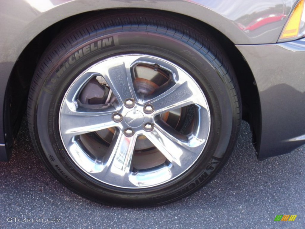 2013 Charger SXT - Granite Crystal / Black photo #12