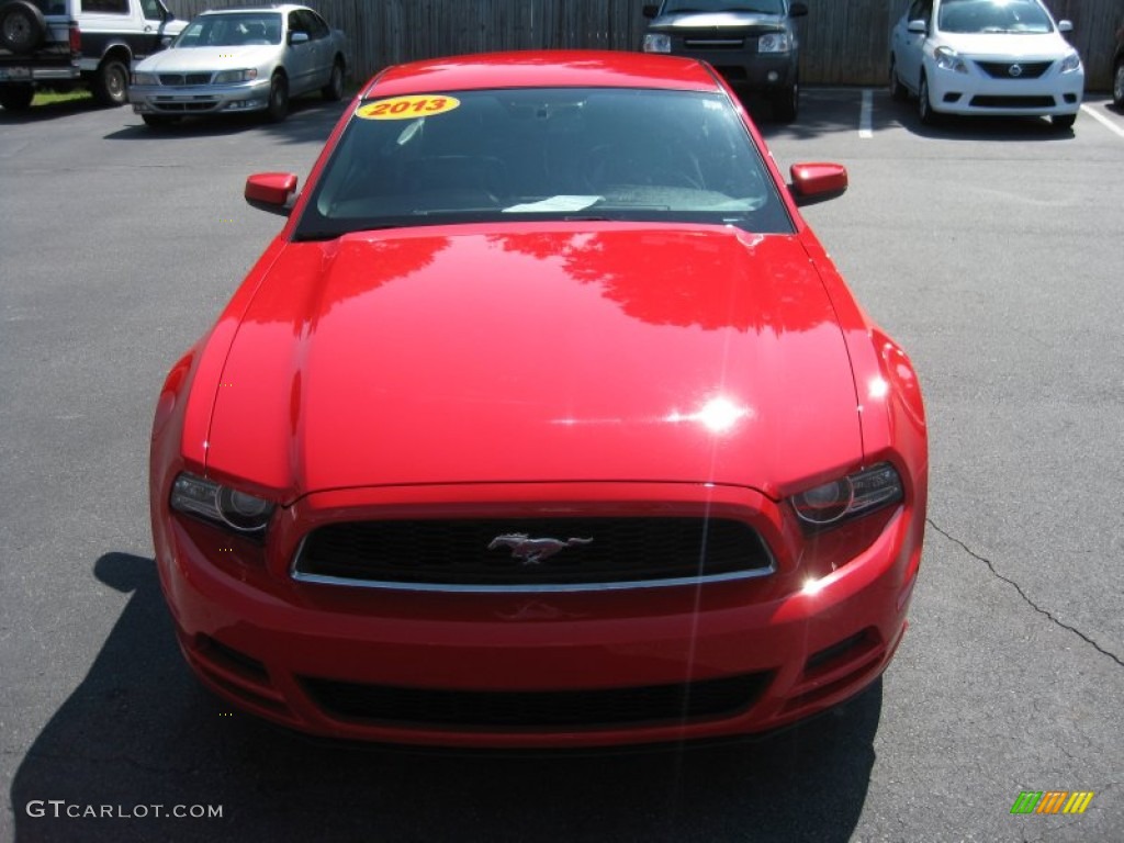 2013 Mustang V6 Premium Coupe - Race Red / Charcoal Black photo #2