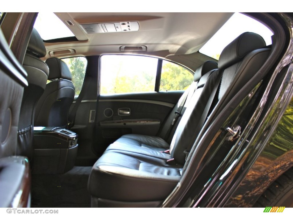 2005 7 Series 745i Sedan - Black Sapphire Metallic / Black/Black photo #36