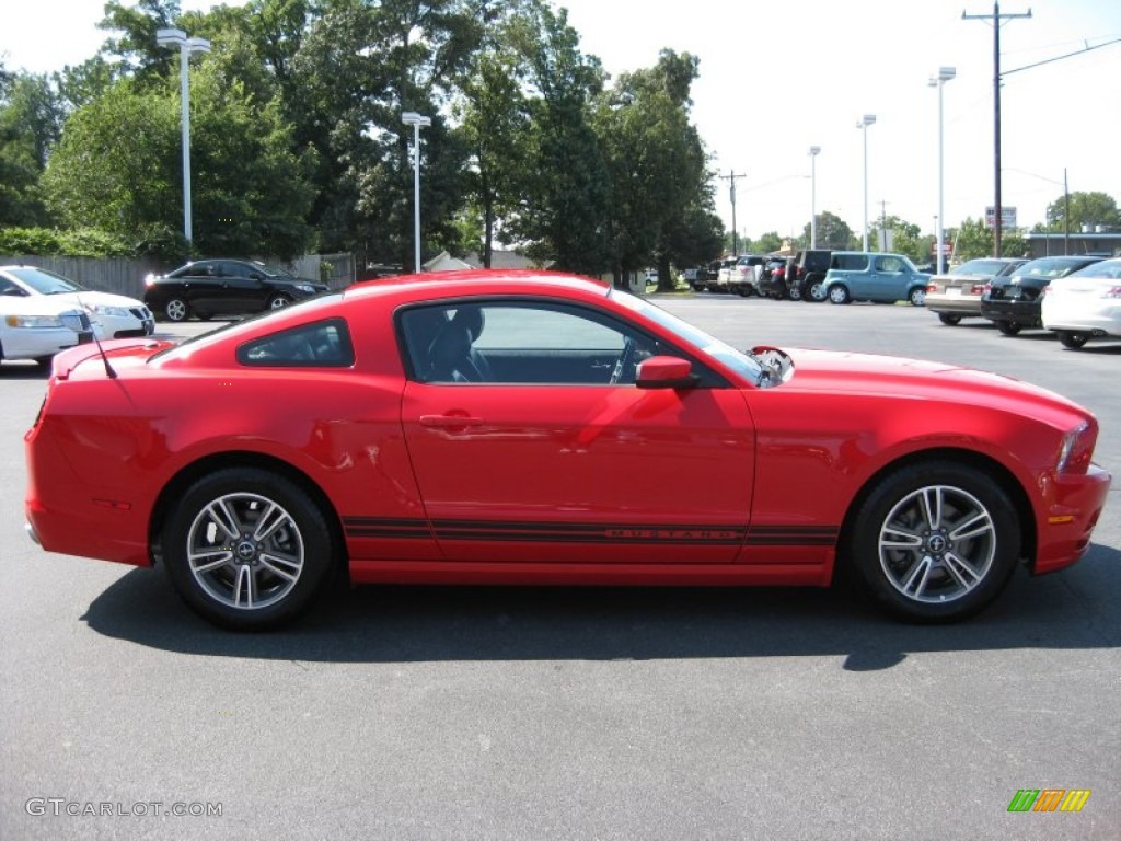 2013 Mustang V6 Premium Coupe - Race Red / Charcoal Black photo #5