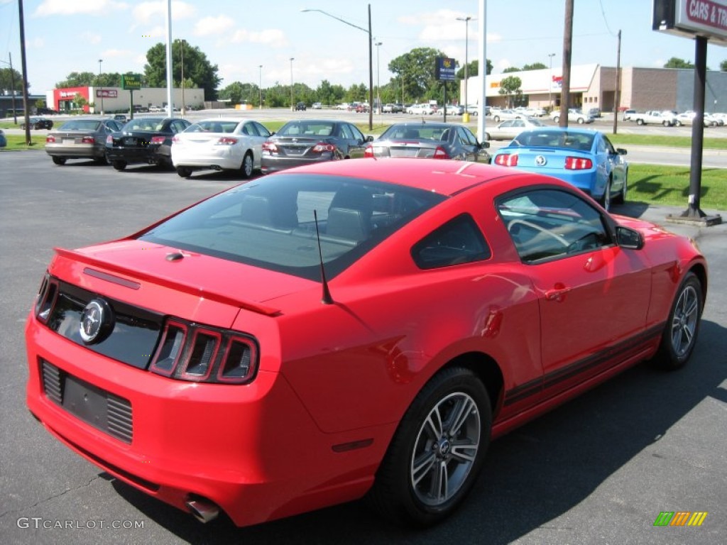 2013 Mustang V6 Premium Coupe - Race Red / Charcoal Black photo #6