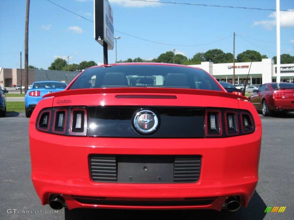 2013 Mustang V6 Premium Coupe - Race Red / Charcoal Black photo #7