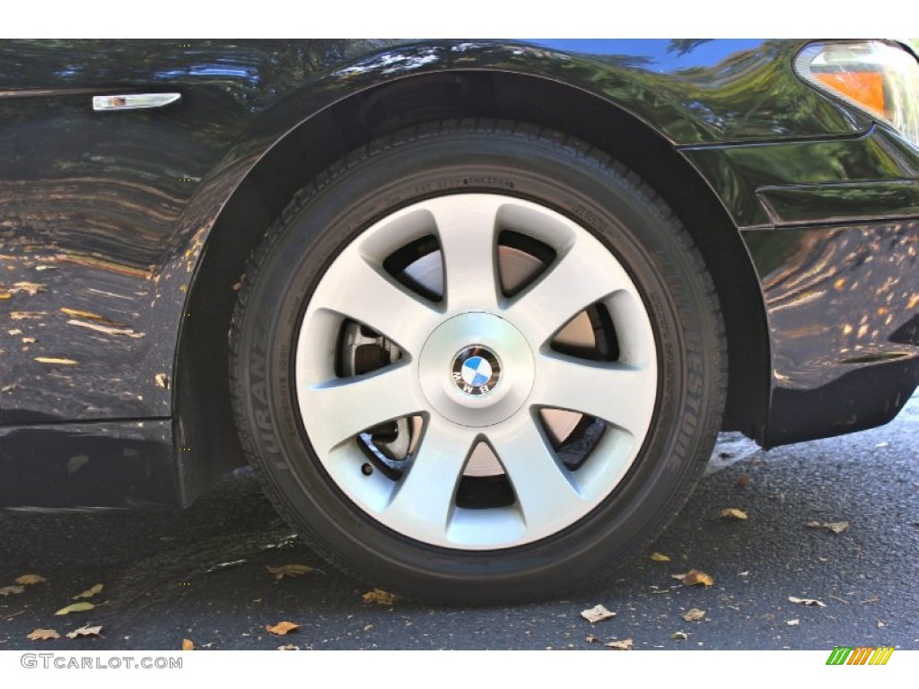 2005 7 Series 745i Sedan - Black Sapphire Metallic / Black/Black photo #48